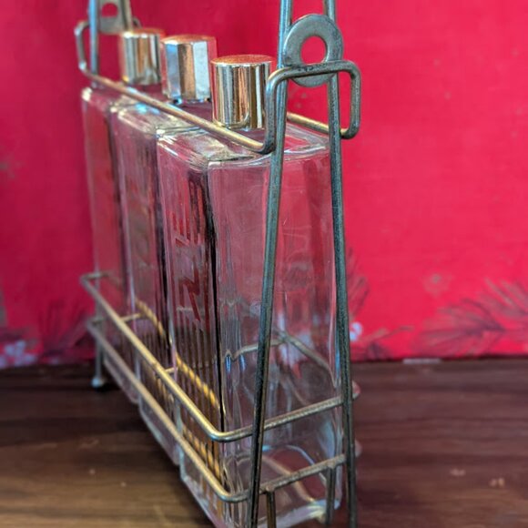 Vintage MCM Liquor Caddy Set - Picture 3 of 7